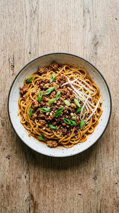 Spicy Dan Dan Noodles – Quick Sichuan Dinner - cooking process