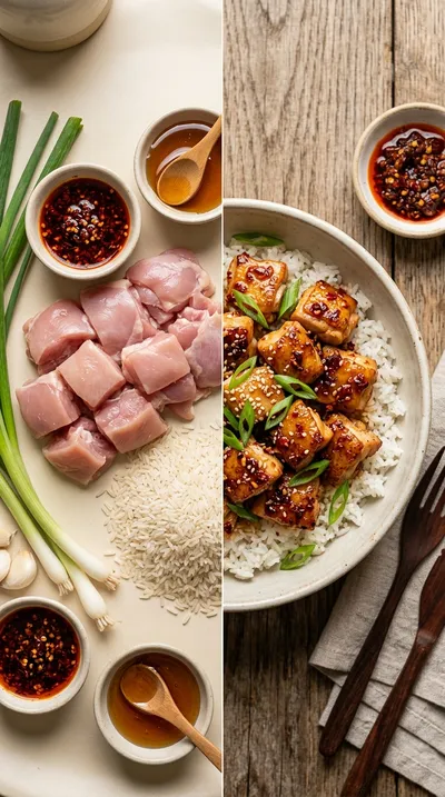 Chili Crisp Hot Honey Chicken - ready to serve
