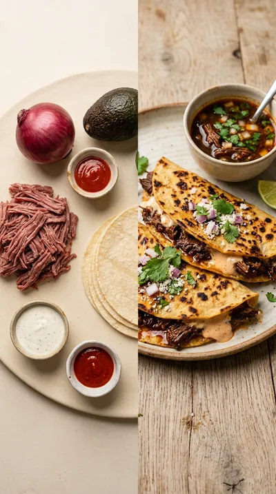 Spicy Ranch Birria Quesadillas - ready to serve