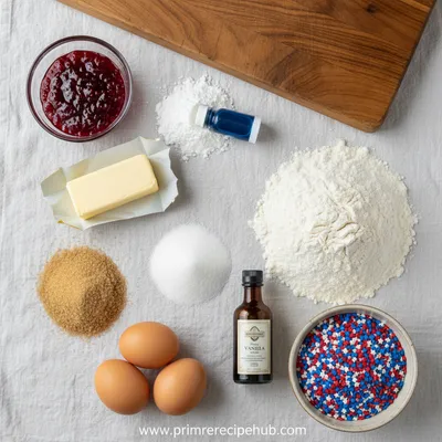 4th of July Cookies Recipe - cooking process
