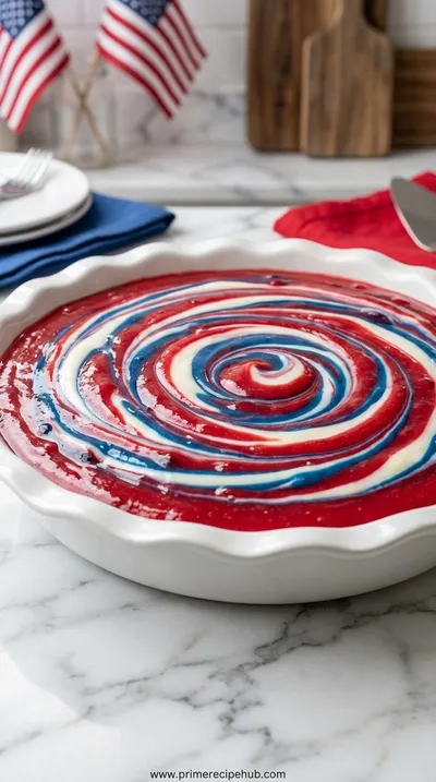 4th Of July Swirl Pie