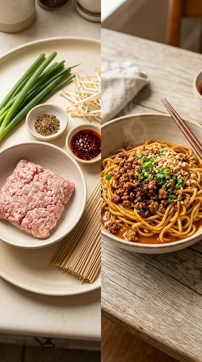 Spicy Dan Dan Noodles – Quick Sichuan Dinner - ready to serve