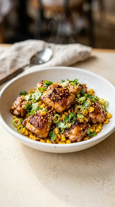 Chili Crisp Street Corn Chicken