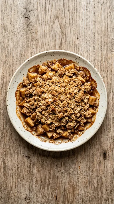 Easy Cinnamon Apple Crisp - cooking process
