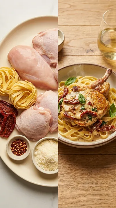 Creamy Marry Me Chicken with Sun-Dried Tomatoes - ready to serve