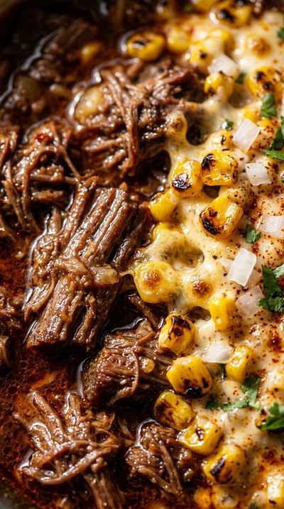Street Corn Birria Quesadillas - ingredients preparation