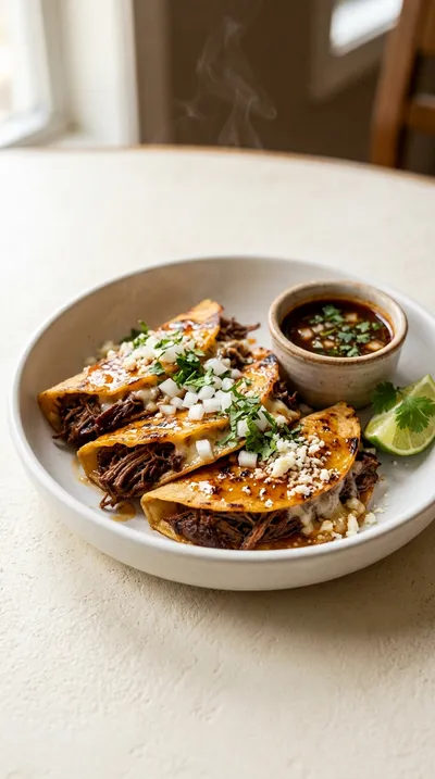 Hot Honey Birria Quesadillas