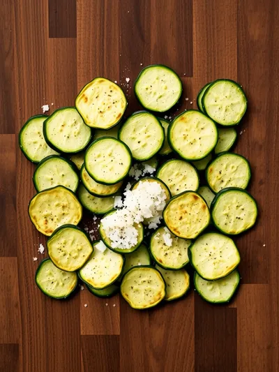 Air Fryer Zucchini Chips – Crispy Keto Snack - ingredients preparation