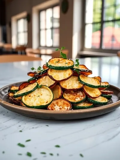 Air Fryer Zucchini Chips – Crispy Keto Snack - ready to serve