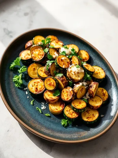Air Fryer Zucchini Recipe - cooking process