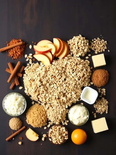 Apple Crumble Cheesecake - ingredients preparation