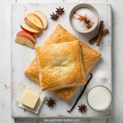 Apple Kringle with Vanilla Glaze - cooking process