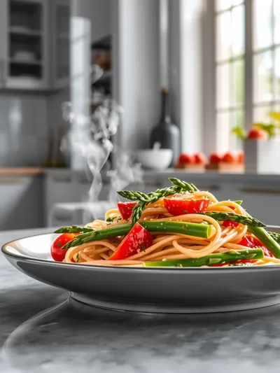 Asparagus Tomato Pasta – Easy Fresh Pasta Recipe