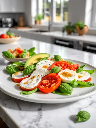 Avocado Caprese Salad – Light & Fresh - cooking process