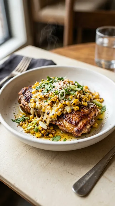 Garlic Parmesan Street Corn Chicken