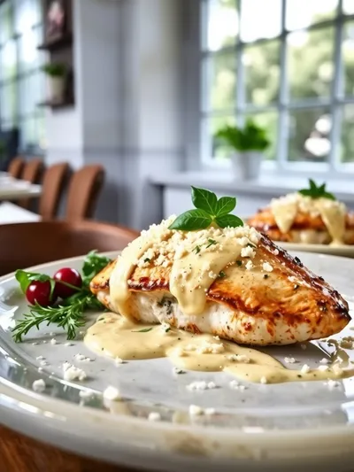 Baked Caesar Chicken - cooking process