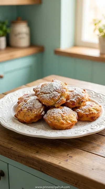 Baked Rhubarb Fritters