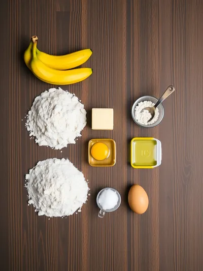 Best Banana Bread Recipe – Simple & Moist - ingredients preparation