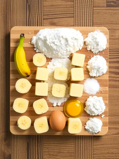 Super Easy Banana Bread - ingredients preparation