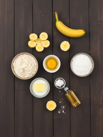 Best Banana Bread With 2 Bananas - ingredients preparation