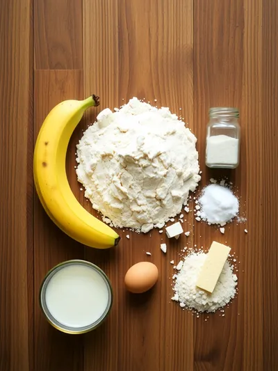 Banana Bread with One Banana – Simple Recipe - ingredients preparation