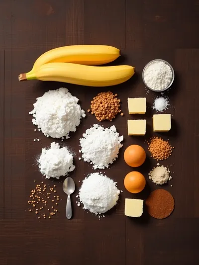 One Banana Banana Bread - ingredients preparation