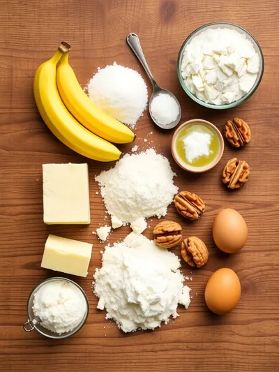 Perfect Sweet Moist Banana Bread - ingredients preparation