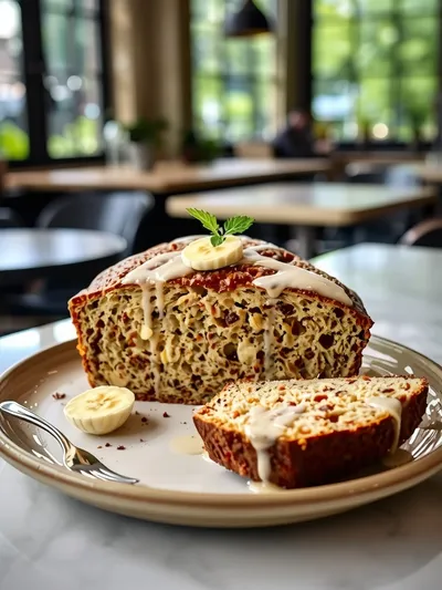 Easy One Bowl Banana Bread - cooking process