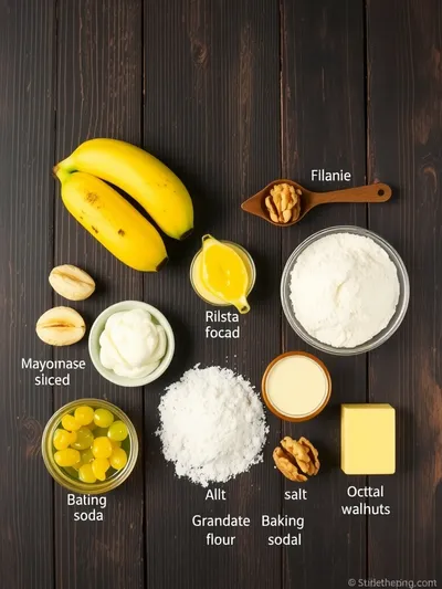 Moist Banana Bread with Mayonnaise – Ultimate Flavor - ingredients preparation