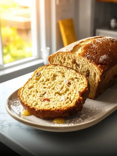 Moist Banana Bread with Mayonnaise – Ultimate Flavor - ready to serve
