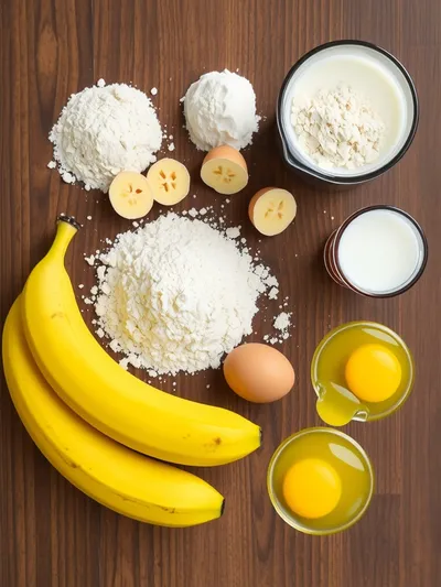 Banana Pancakes – Fluffy Breakfast Delight - ingredients preparation