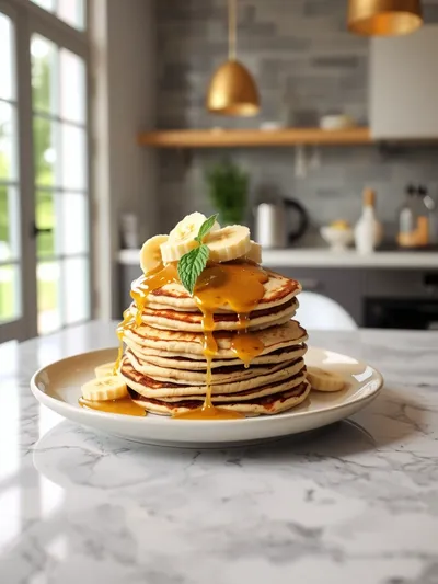 Banana Pancakes – Fluffy Breakfast Delight - ready to serve