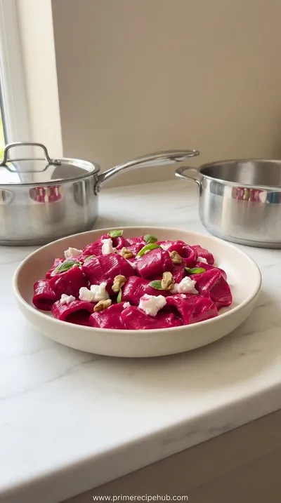 Beetroot Pasta Perfection – Vibrant & Nutritious Dish