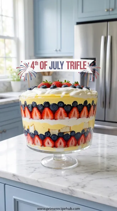 Berry Vanilla Trifle – 4th of July Dessert