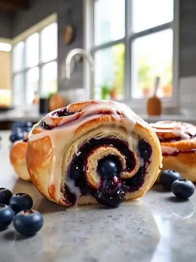 Blueberry Cinnamon Rolls Recipe