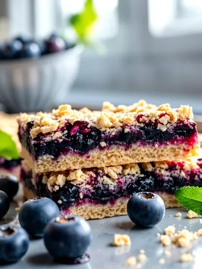 Blueberry Crumble Bars – Easy Homemade Dessert