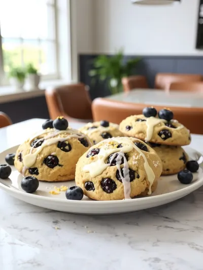 Blueberry Lemon White Chocolate Chip Cookies - cooking process
