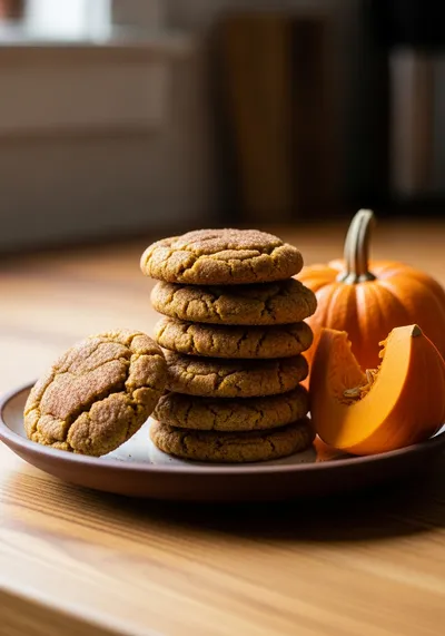 Brown Butter Pumpkin Snickerdoodle Cookies