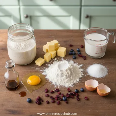 Buttery Sourdough Discard Scones - cooking process