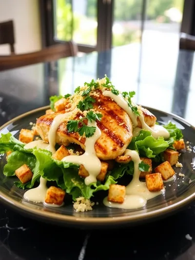 Melt-in-Your-Mouth Caesar Chicken - ready to serve