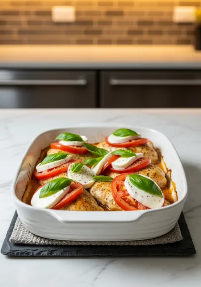 30-Minute One Pan Caprese Chicken