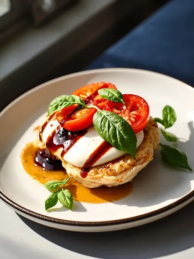 30-Minute One Pan Caprese Chicken - ready to serve
