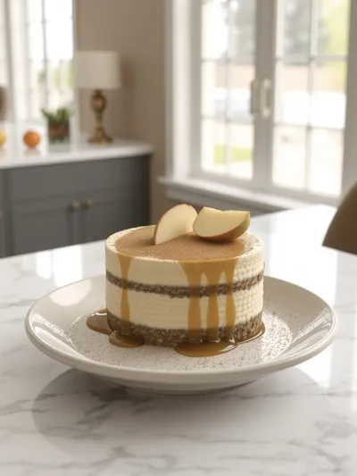 Caramel Apple Cheesecake Dip - cooking process