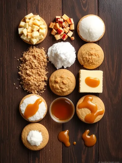 Caramel Apple Cookies Recipe - ingredients preparation