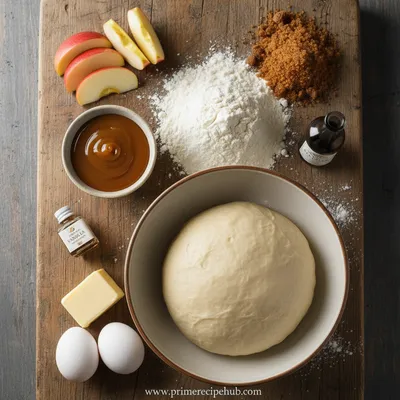 Simple Caramel Apple Pie Bombs - cooking process