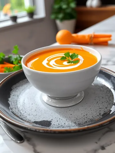 Carrot Soup Recipe - Easy Healthy Carrot Soup - ready to serve
