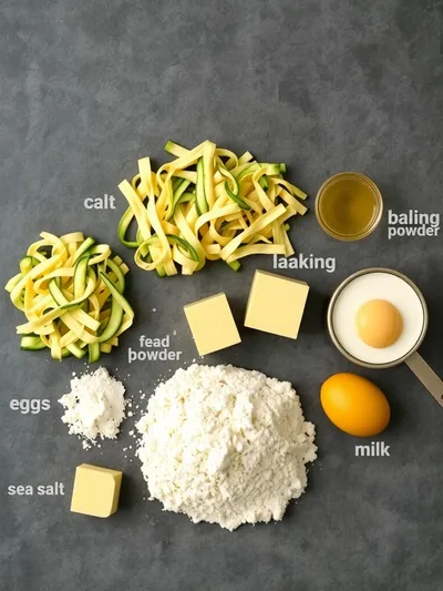 One Bowl Cheesy Zucchini Bread - ingredients preparation