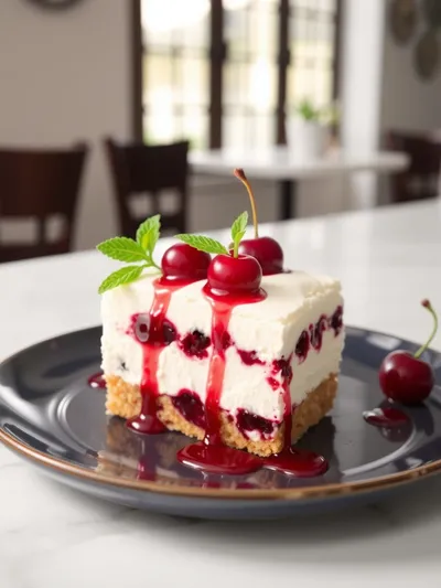 Cherry Cheesecake Fluff - ready to serve