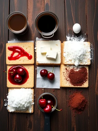 Cherry Tiramisu – Elegant Dessert Recipe - ingredients preparation