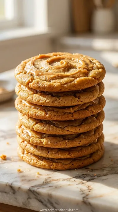 Chewy Sourdough Peanut Butter Cookies